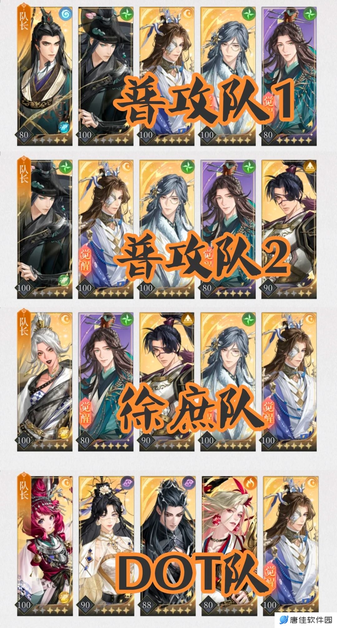 代号鸢配队体系指南